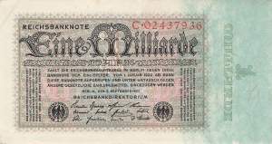 1 Milliarde Mark ro 111a c VF